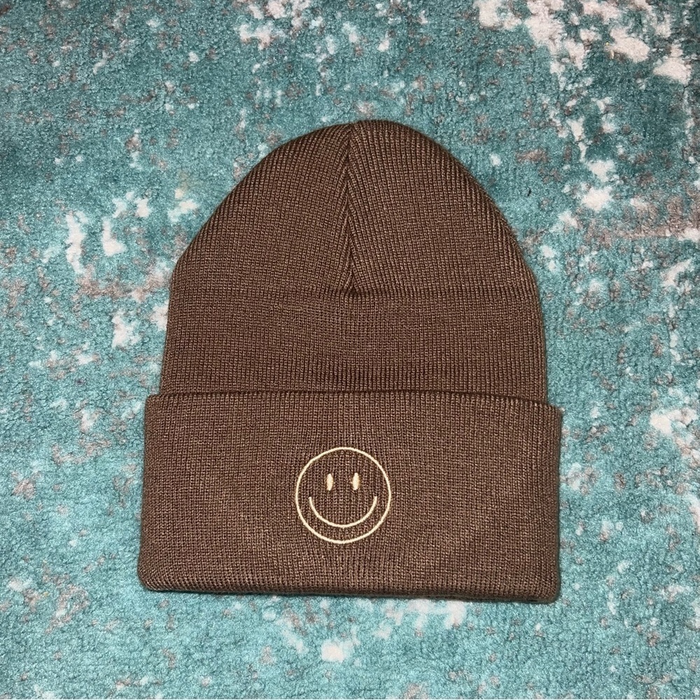 Beanie with Smiley Face